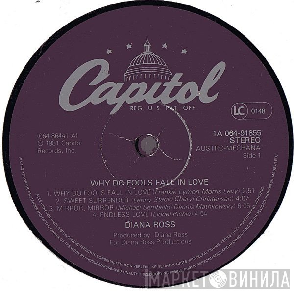 Diana Ross  - Why Do Fools Fall In Love