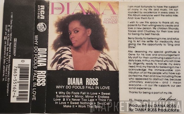 Diana Ross  - Why Do Fools Fall In Love
