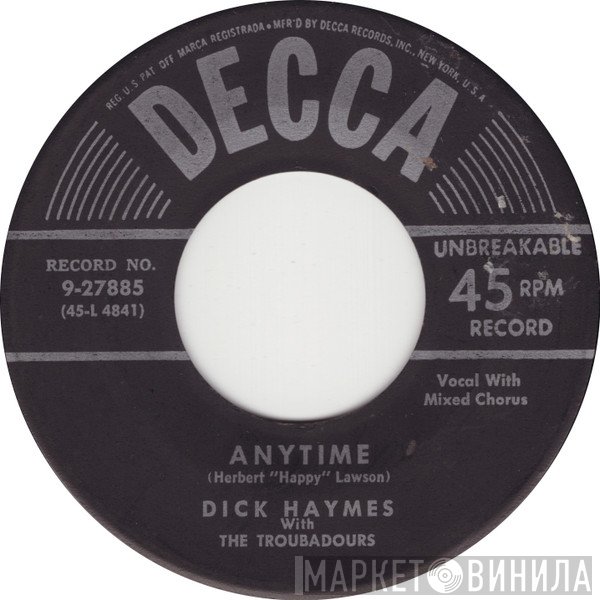 Dick Haymes With The Troubadours   - Anytime