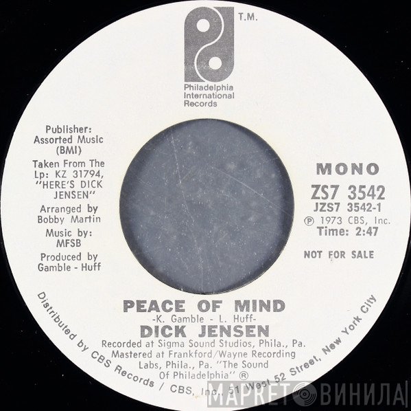 Dick Jensen - Peace Of Mind
