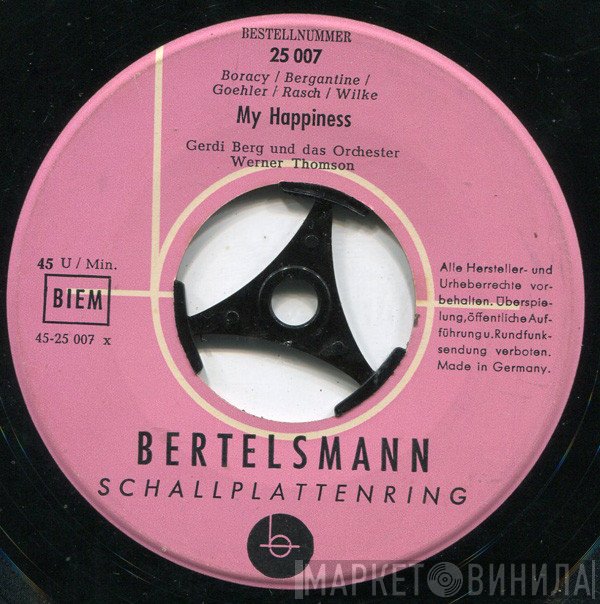Die Rivieras, Gerdi Berg, Joe Baum  - My Happiness / Morgen