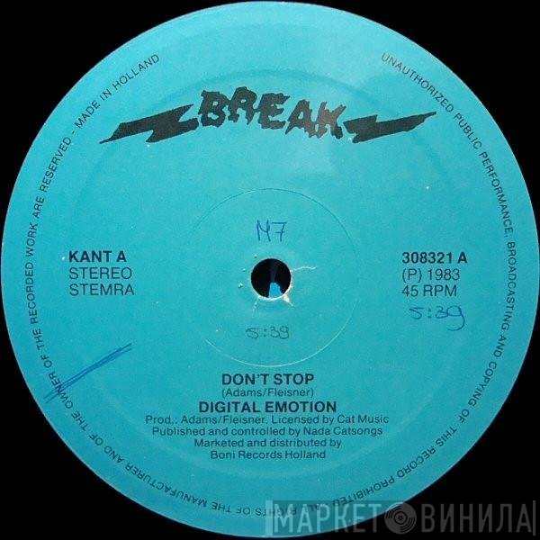Digital Emotion - Don't Stop