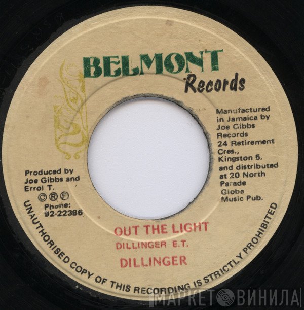 Dillinger, Joe Gibbs & The Professionals - Out The Light / Hold Me Tight