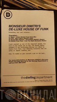 Dimitri From Paris - Monsieur Dimitri's De-Luxe House of Funk