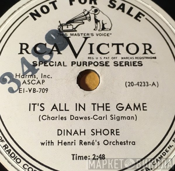 Dinah Shore  - It's All In The Game / Stay Awhile