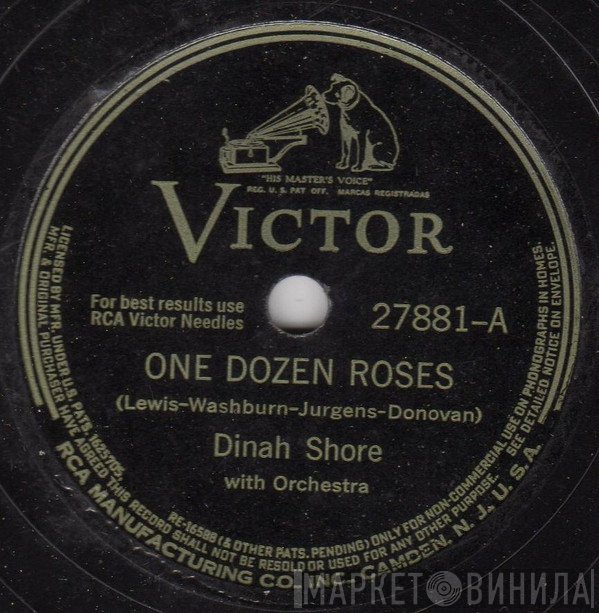 Dinah Shore  - One Dozen Roses / All I Need Is You