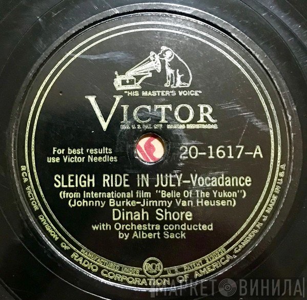Dinah Shore  - Sleigh Ride In July / Like Someone In Love