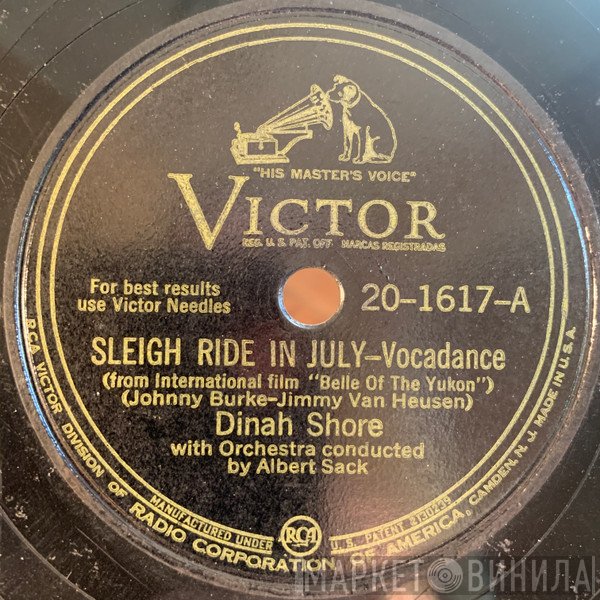 Dinah Shore  - Sleigh Ride In July / Like Someone In Love