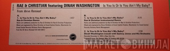Dinah Washington - Is You Is Or Is You Ain't My Baby?