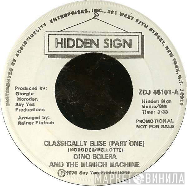 Dino Solera And Munich Machine  - Classically Elise