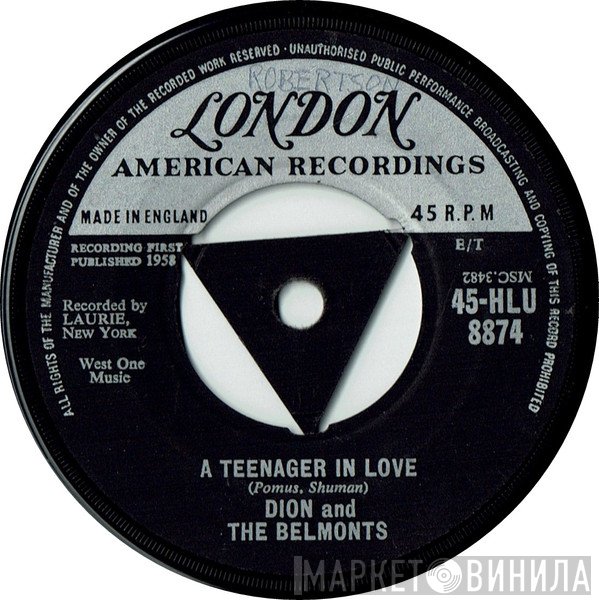 Dion & The Belmonts - A Teenager In Love