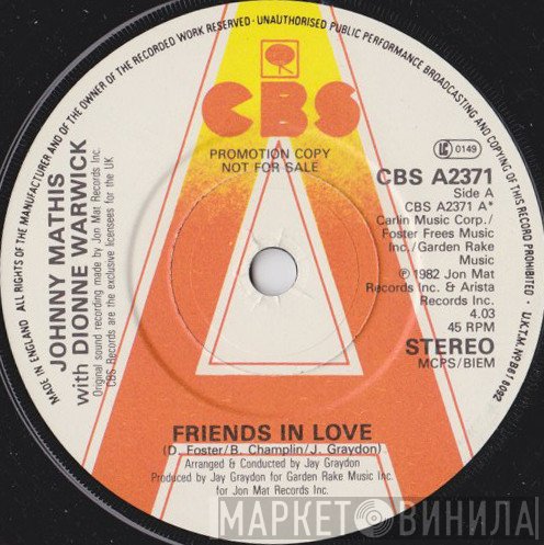 Dionne Warwick, Johnny Mathis - Friends In Love / When The Lovin' Goes Out Of The Lovin'