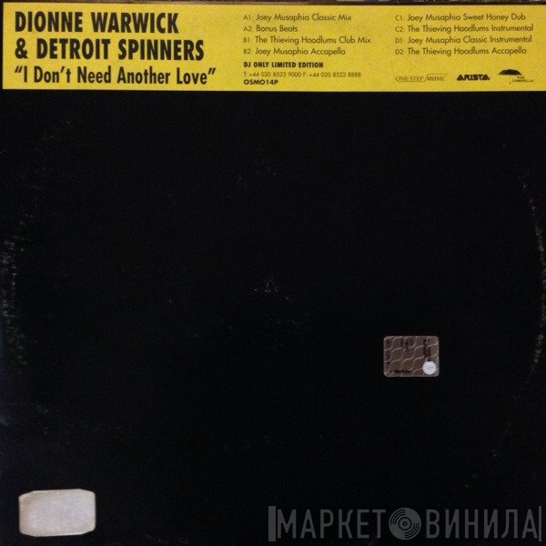 Dionne Warwick, Spinners - I Don't Need Another Love