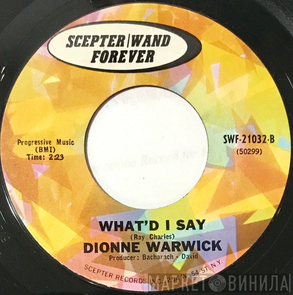 Dionne Warwick - This Little Light / What'd I Say