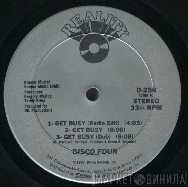 Disco Four - Get Busy / Stomp, Stomp, Clap