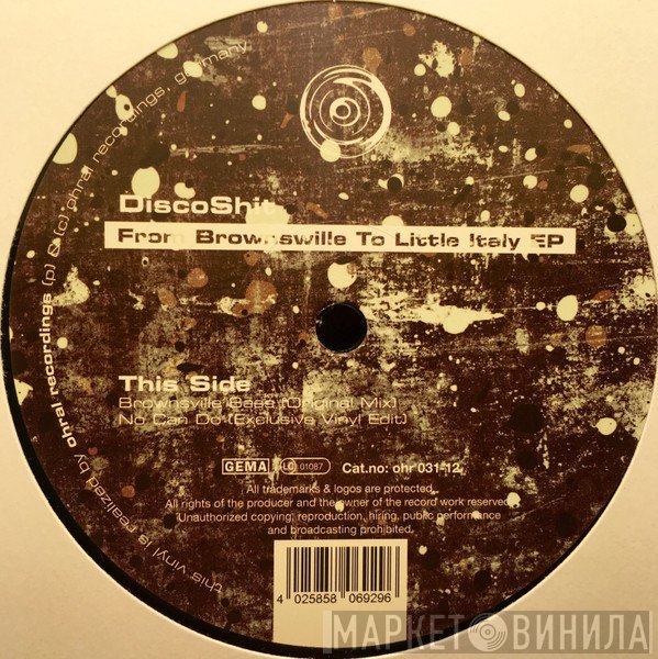 Discoshit - From Brownsville To Little Italy EP