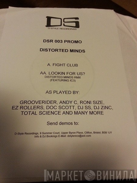 Distorted Minds - Fight Club / Lookin For Us VIP