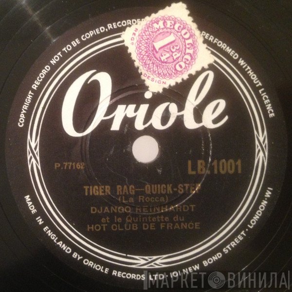 Django Reinhardt & Quintette Du Hot Club De France  - Tiger Rag / I Saw Stars