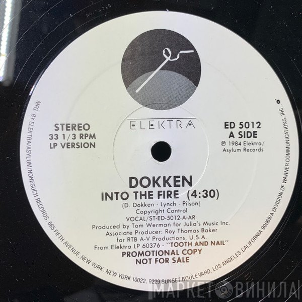Dokken  - Into The Fire
