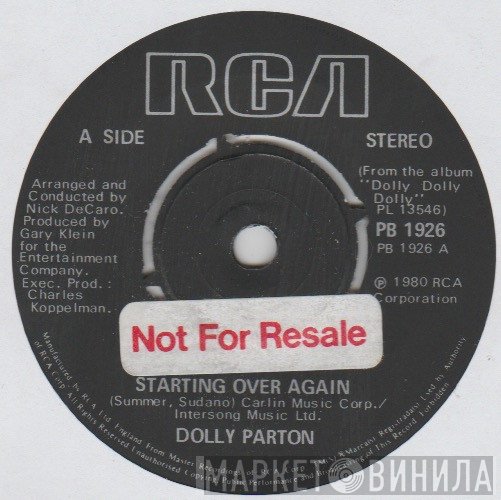 Dolly Parton - Starting Over Again