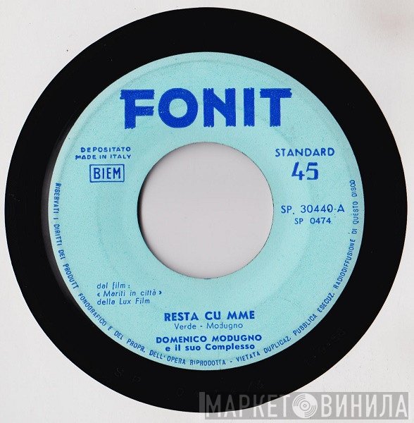 Domenico Modugno, Jack Pleis And His Orchestra - Resta Cu' Mme