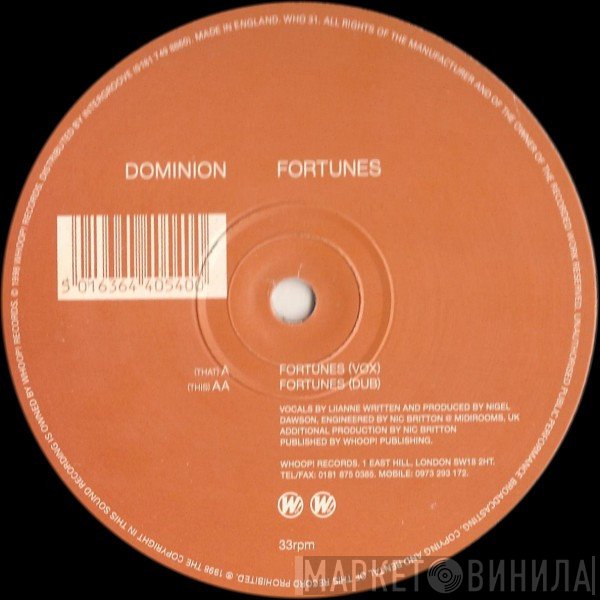 Dominion - Fortunes