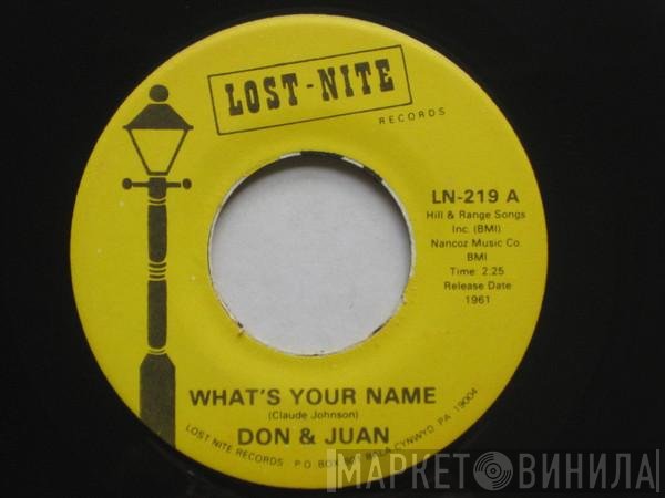 Don & Juan - What's Your Name