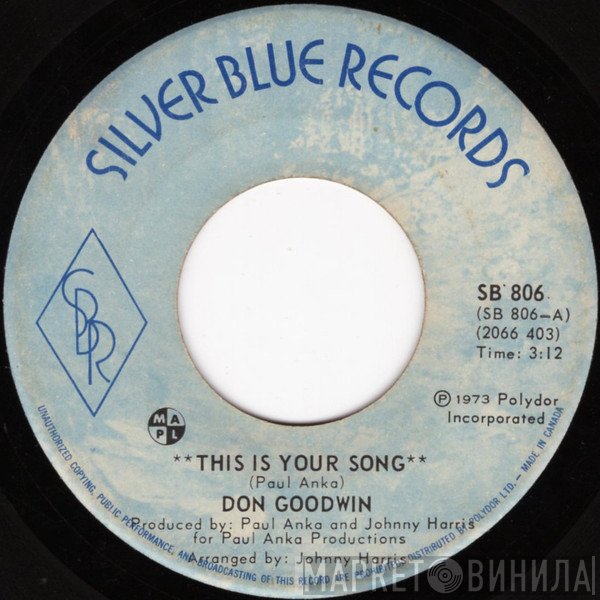 Don Goodwin - This Is Your Song
