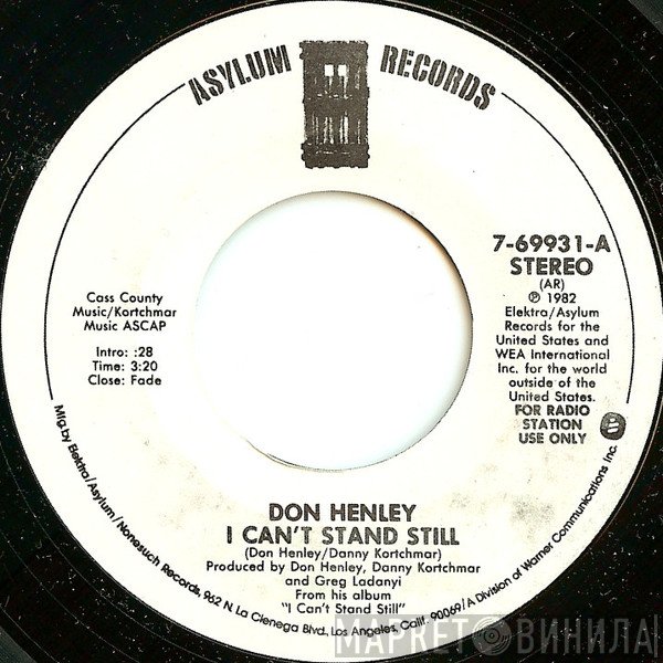 Don Henley  - I Can't Stand Still
