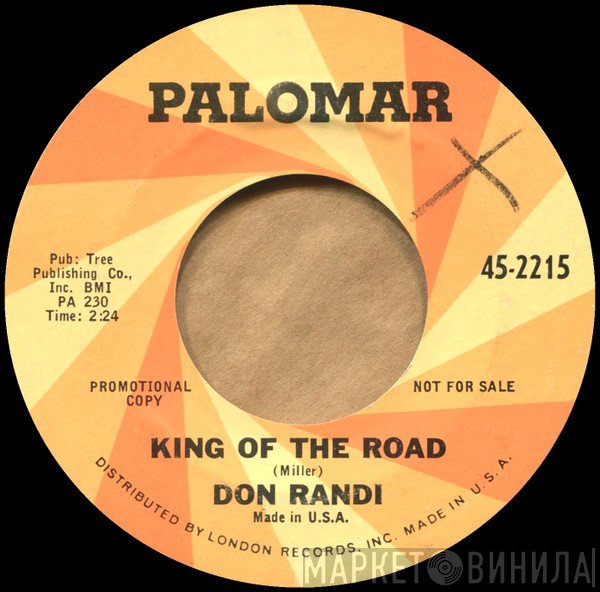 Don Randi - King Of The Road / Baby Elephant Walk