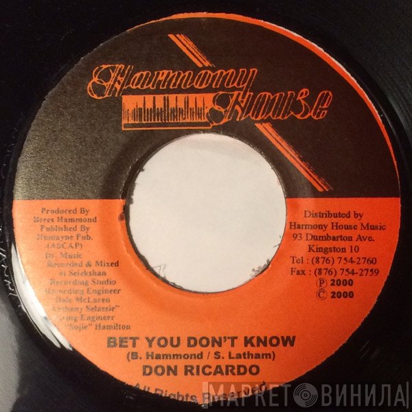 Don Ricardo - Bet You Don't Know