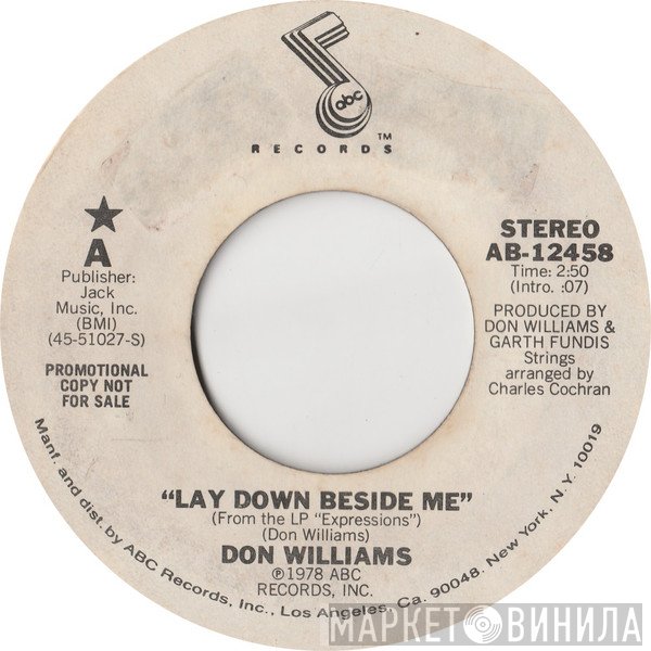 Don Williams   - Lay Down Beside Me