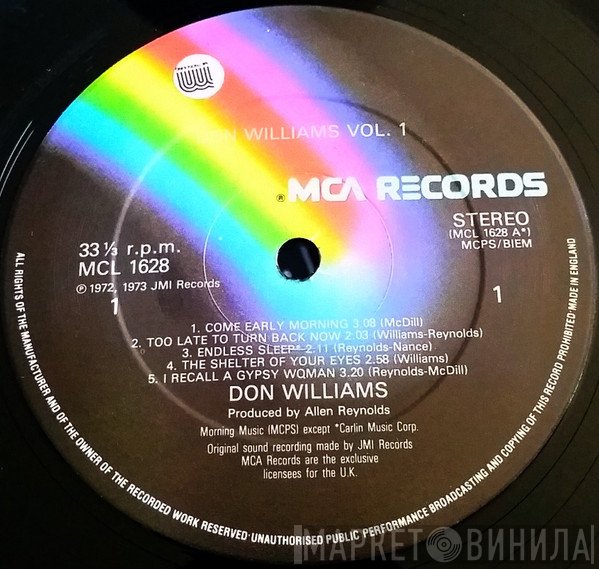 Don Williams   - Volume One