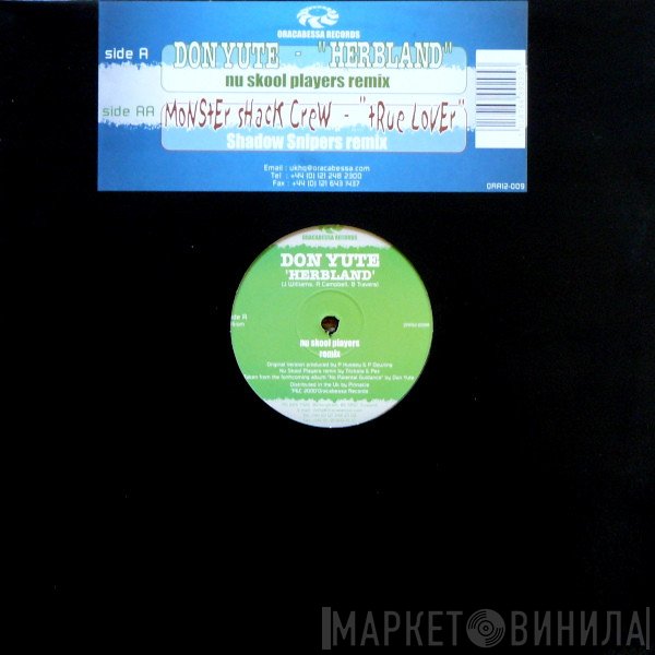 Don Yute, Monster Shack Crew - Herbland (Nu Skool Players Remix) / True Lover (Shadow Snipers Remix)