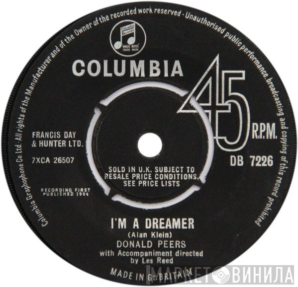 Donald Peers - I'm A Dreamer / Come Take My Hand