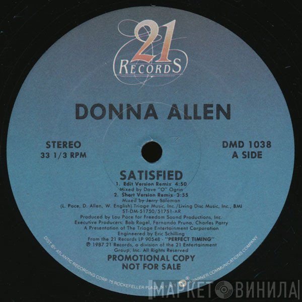 Donna Allen  - Satisfied