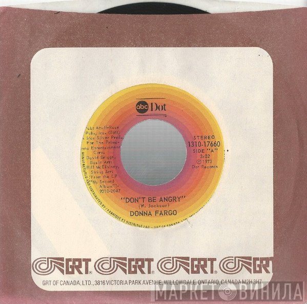 Donna Fargo  - Don't Be Angry