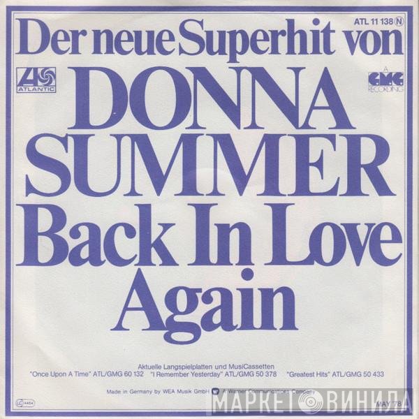 Donna Summer  - Back In Love Again