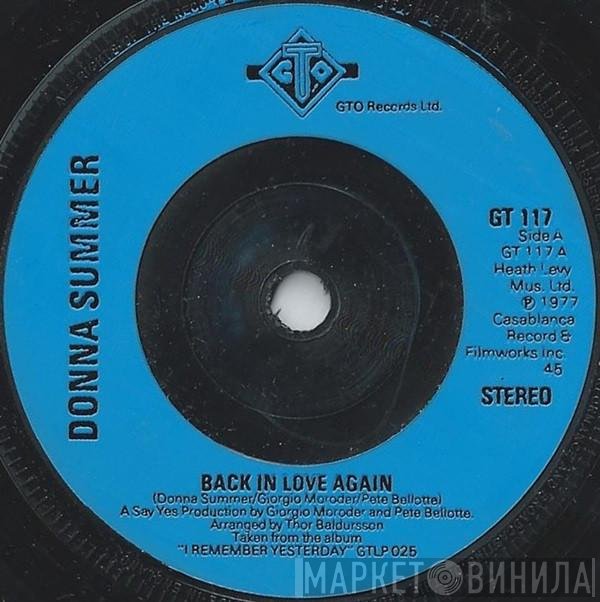 Donna Summer - Back In Love Again