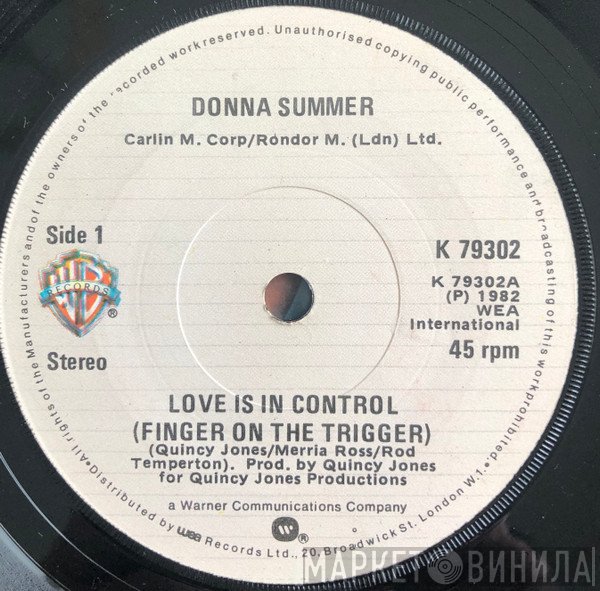 Donna Summer - Love Is In Control (Finger On The Trigger)