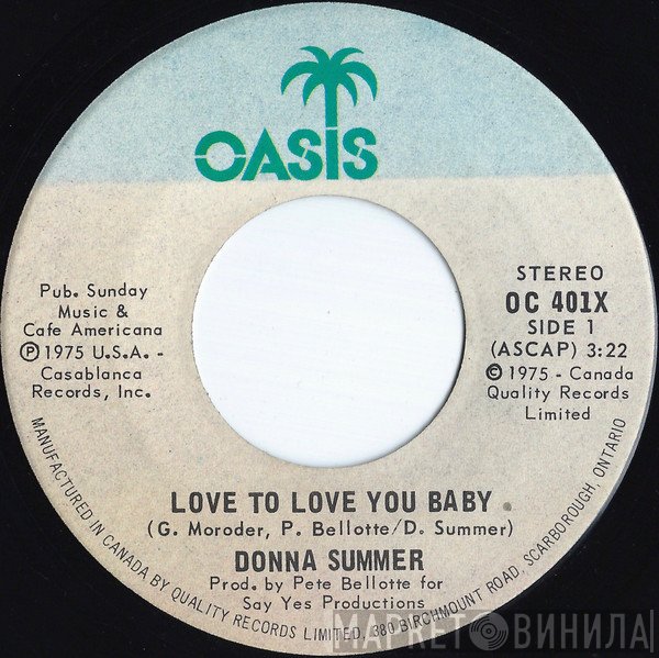 Donna Summer - Love To Love You Baby