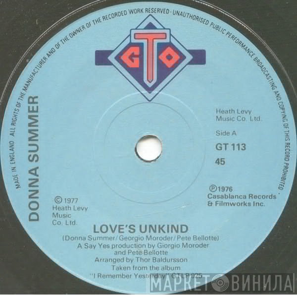 Donna Summer - Love's Unkind