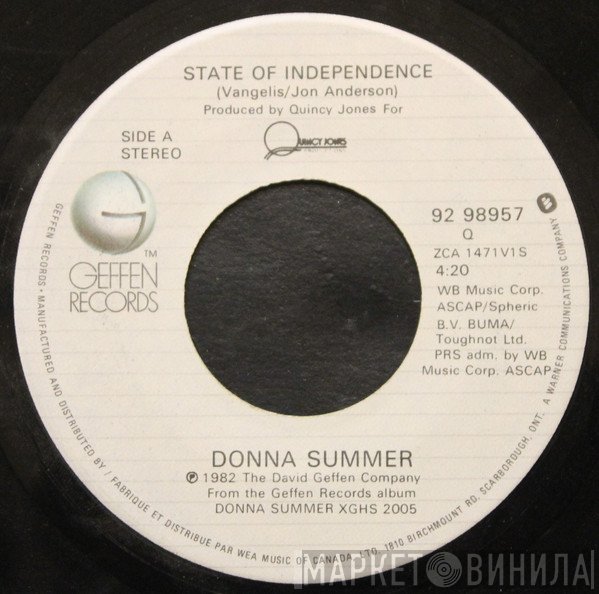 Donna Summer - State Of Independence