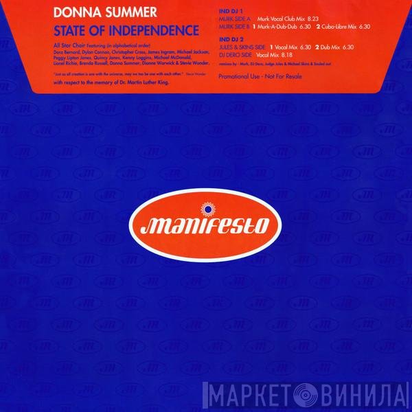 Donna Summer - State Of Independence