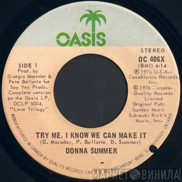 Donna Summer - Try Me, I Know We Can Make It