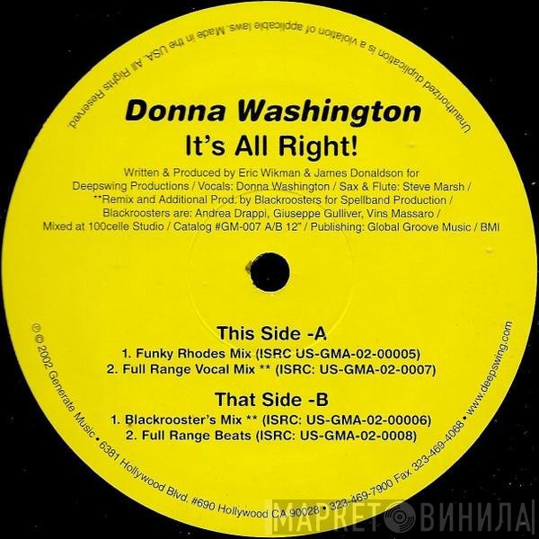 Donna Washington - It's All Right!