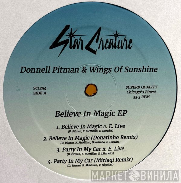 Donnell Pitman, Wings Of Sunshine - Believe In Magic EP