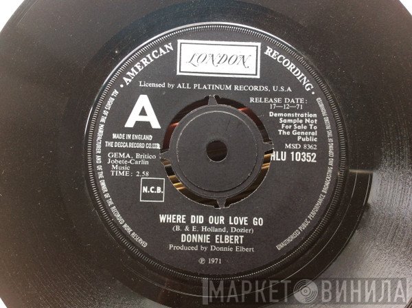 Donnie Elbert - Where Did Our Love Go
