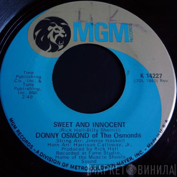 Donny Osmond  - Sweet And Innocent / Flirtin'