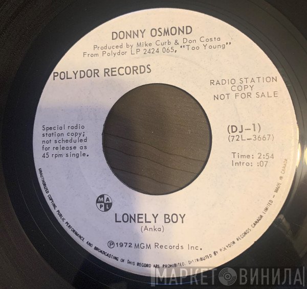 Donny Osmond  - Lonely Boy